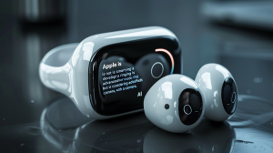 „Apple“ nekuria išmaniojo žiedo, tačiau svarsto kurti „AirPods“ su kamera ir DI
