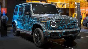 Netrukus bus pristatytas elektrinis „Mercedes“ G klasės automobilis