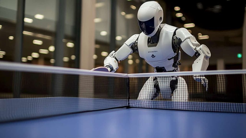 „Google DeepMind“ išmokė robotą įveikti žmones stalo teniso varžybose