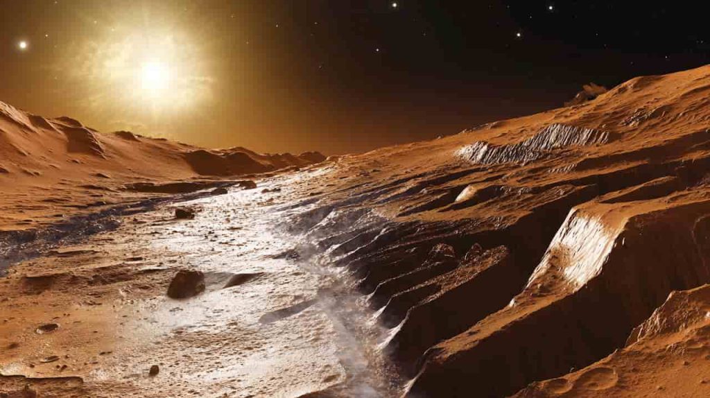 Ateiviai galimai gyvena po Marsą dengiančiu ledu, teigia mokslininkai