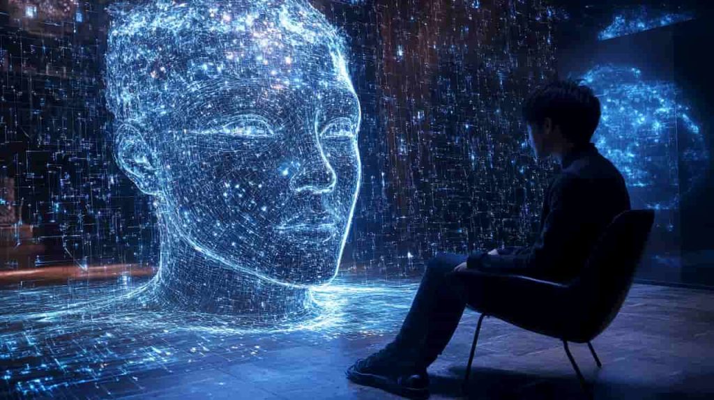 Dirbtinio intelekto simuliacija leidžia bendrauti su savimi iš ateities