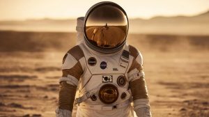 Mados namai „Prada“ pristatė savo kosminio kostiumo versiją NASA „Artemis III“ misijai