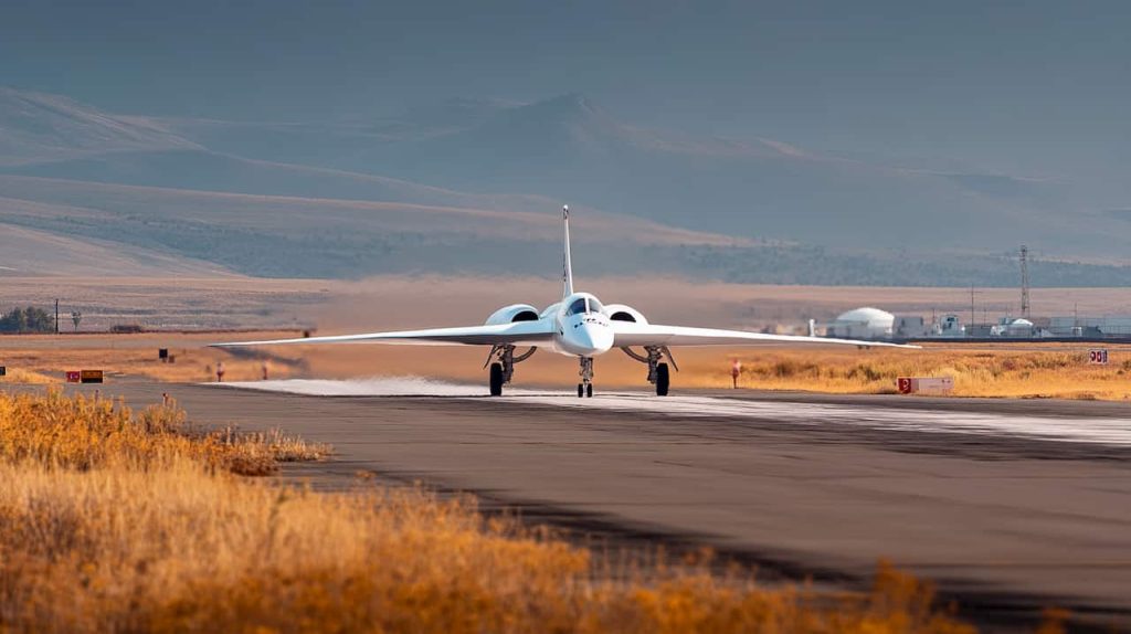 NASA pristatė „X-59“, itin pažangų ir tylų viršgarsinį lėktuvą, pakilo pirmam skrydžiui