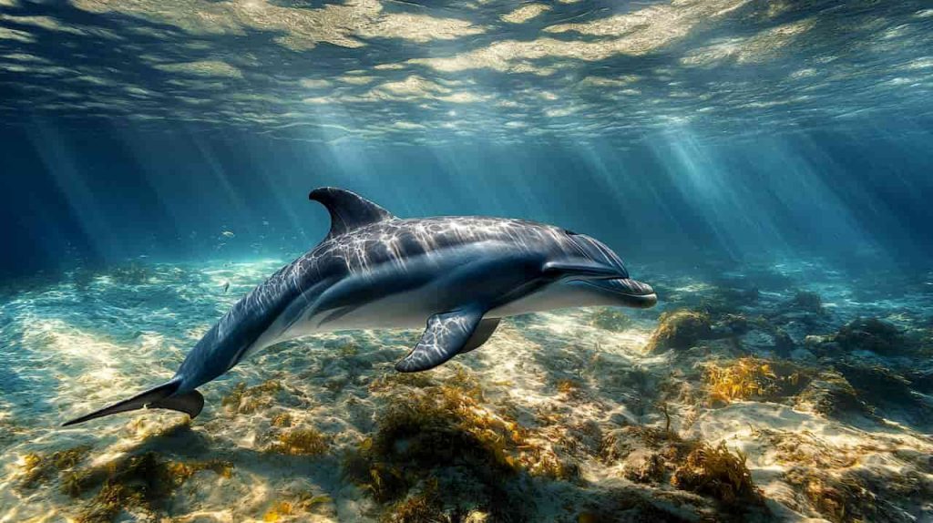 Stebėtinas atradimas: vienišas delfinas „kalba“ su savimi Baltijos jūroje