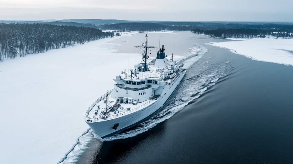 Suomija sulaikė šnipinėjimu ir kabelių nutraukimu įtariamą Rusijos laivą ir apklausė įgulą: ką žinome?