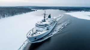 Suomija sulaikė šnipinėjimu ir kabelių nutraukimu įtariamą Rusijos laivą ir apklausė įgulą: ką žinome?