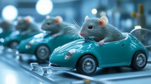 Žiurkės mėgsta vairuoti mažus automobilius: pamatykite savo pačių akimis