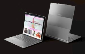 „Lenovo“ nesnaudžia: išleido nešiojamą kompiuterį su išvyniojamu ekranu – pamatykite