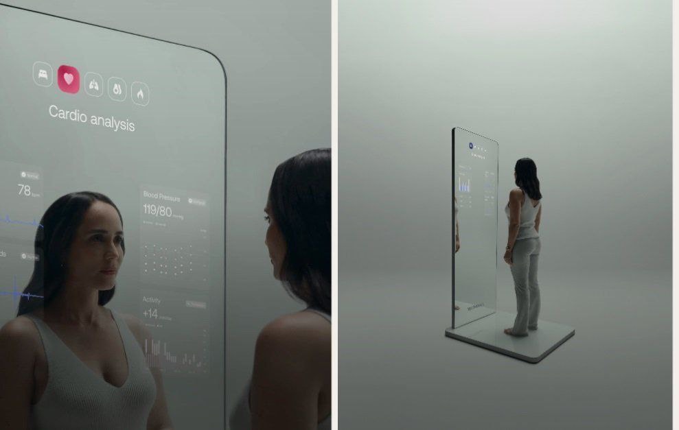 Pristatytas veidrodis „iš ateities“: skanuos jūsų kūną ir tikrins sveikatą