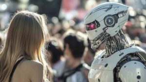 DI suklydo? Humanoidinis robotas užpuolė moterį Kinijos festivalyje
