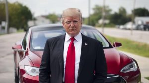 D. Trumpas pareiškė, kad smurtas prieš „Tesla“ bus laikomas vidaus terorizmu