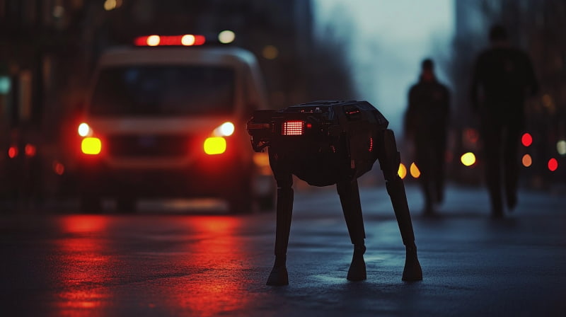 Pekino gatvėse pradeda patruliuoti išmanios policijos mašinos ir robotai šunys