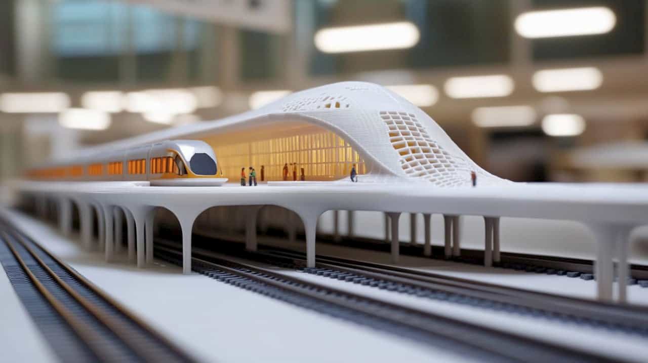 Įspūdinga: Japonijoje iškils pirmoji 3D spausdinta traukinių stotis