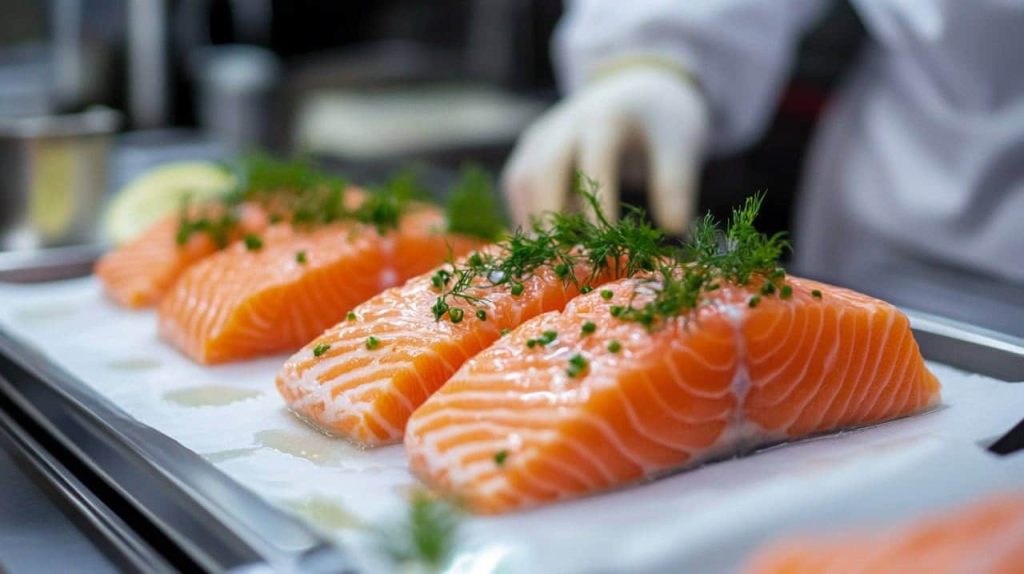 JAV restoranus pasiekia dirbtinės žuvys: patvirtina laboratorijoje užauginta lašiša 