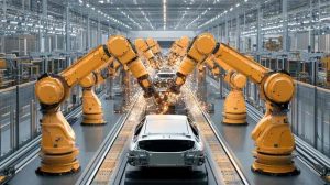 Per 2024 m. Europos automobilių gamintojai įdiegė 23 tūkst. naujų robotų
