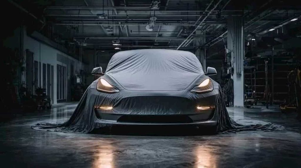 „Tesla“ gamykloje užfiksuotas paslaptingas modelis: ar tai „Cybercab“?