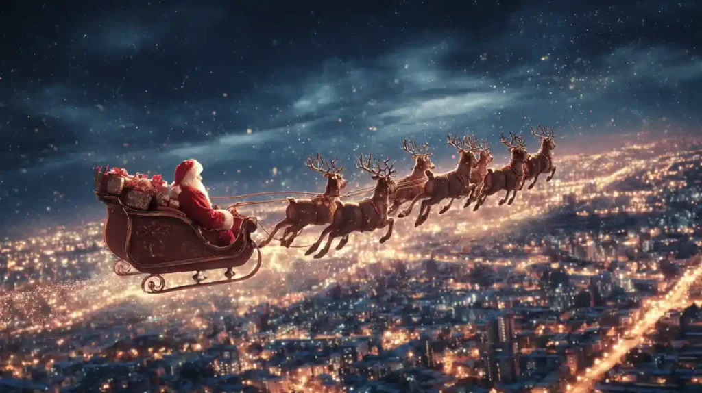 Kalėdų Senelis jau pakilo į dangų: stebėkite, kur jis dabar – gyvai