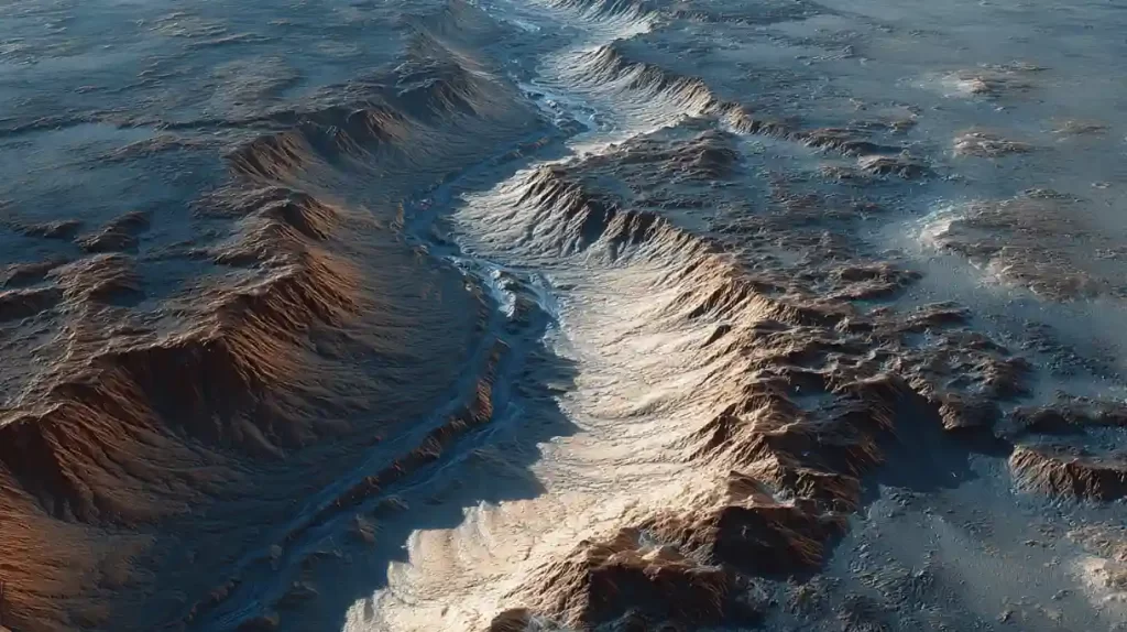 Marse &#8211; gyvybės pėdsakai: aptiko 16 milžiniškų senovės upių regionų