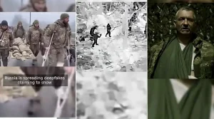Rusija platina netikrus vaizdo įrašus, vaizduojančius pasiduodančias Ukrainos pajėgas
