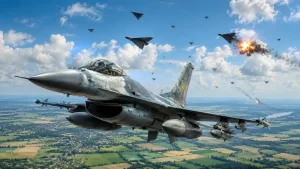 Pamoka NATO: Ukrainos F-16 sparčiai dėvisi – brangūs naikintuvai tampa pigių atakų įkaitais