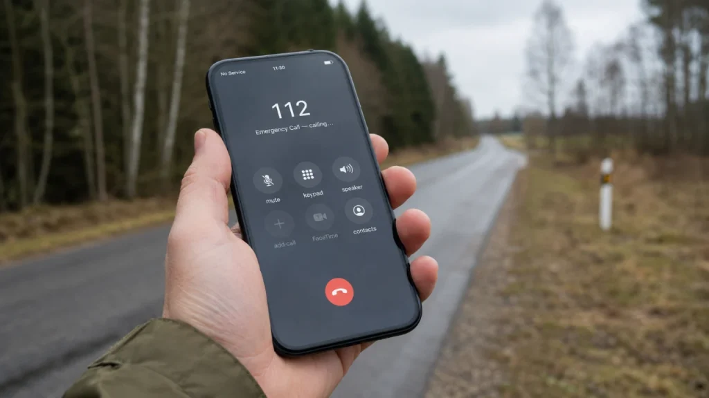Ar galima paskambinti 112, jei nėra mobilaus ryšio?