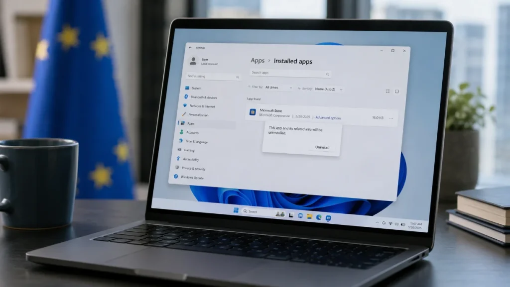Europoje pradėtas diegti retas „Windows“ atnaujinimas: galėsite pašalinti net „Microsoft Store“