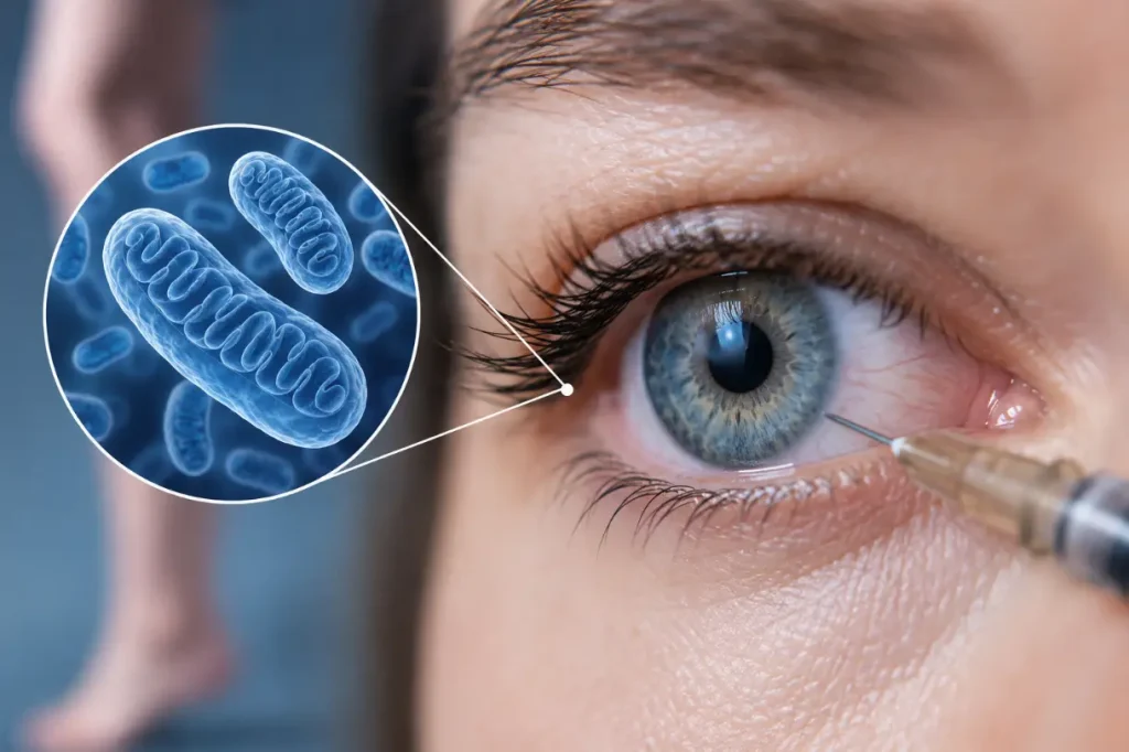 Pirmą kartą istorijoje: iš moters šlaunies paimtos mitochondrijos suleistos į akis regėjimui gerinti