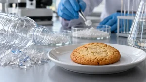 Iš plastikinio butelio pagamino valgomą sausainį