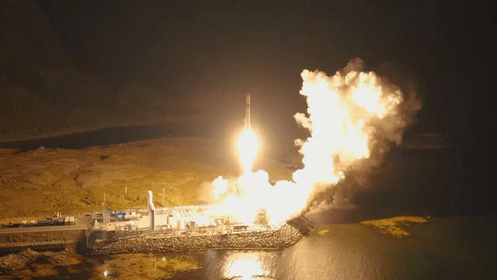 Istorinis momentas Europai: privati raketa pirmą kartą iš žemyninės Europos pasiekė orbitą