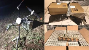 Lietuvos pasieniečiai perėmė jau 57 dronus: vienas jų gabeno net 1 000 pakelių cigarečių