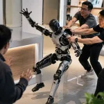 Niekada neprovokuok roboto: pastūmus humanoidą, šis puolė atgal