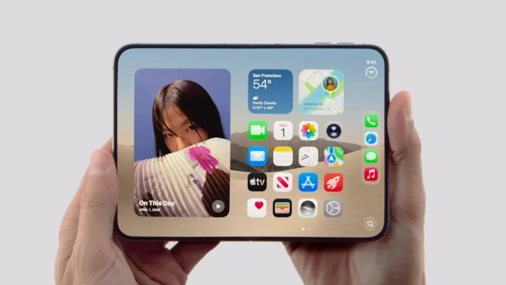 Štai jis: pirmasis istorijoje sulankstomas „iPhone“ – sureagavo ir „Samsung“