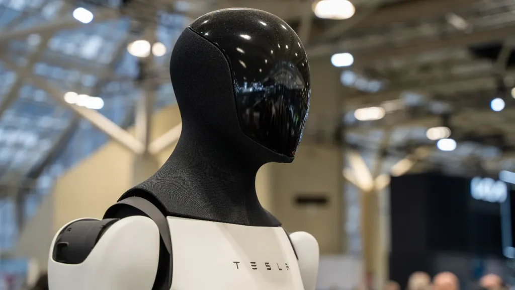 „Tesla“ pradėjo humanoidinių robotų „Optimus“ gamybą: tuo pat metu bendrovės pelnas smuko 43 %