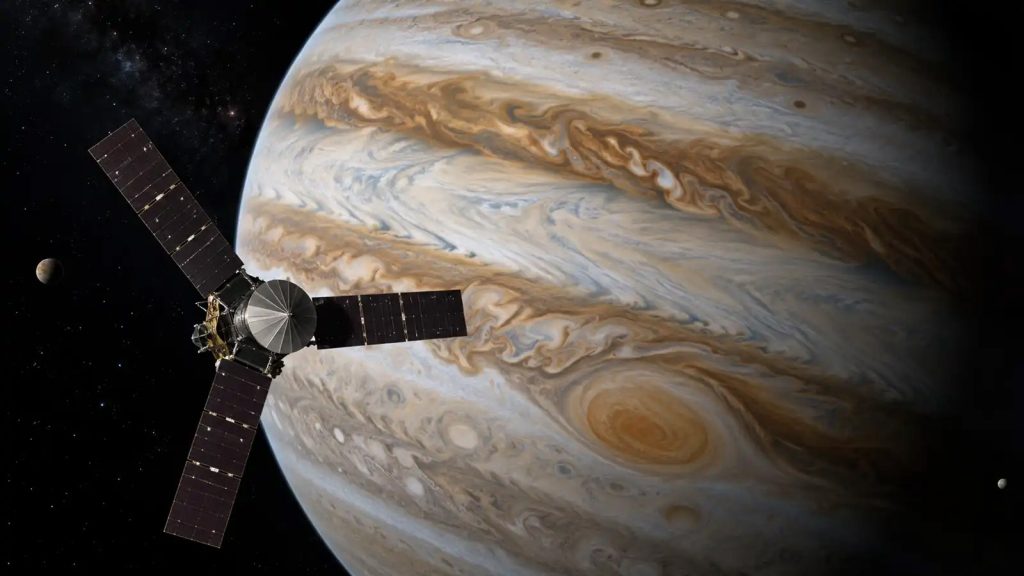 NASA zondo „Juno“ duomenys atskleidė nematomą Jupiterio apsaugą: ji sudėtingesnė nei Žemės