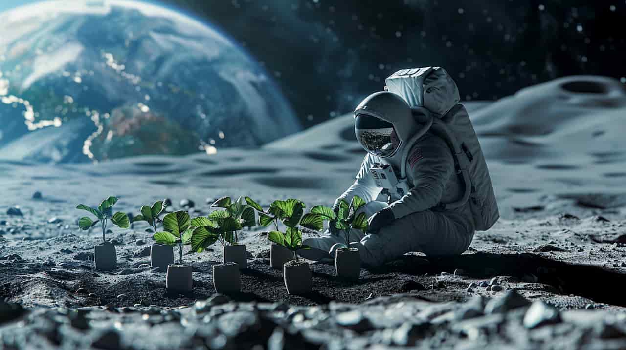 2026 m Artemis III misijos metu NASA astronautai augins augalus Menulyje