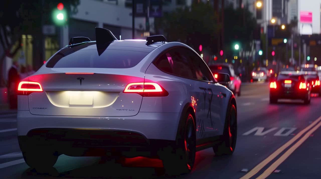 Elonas Muskas zada kad Tesla robotai taksi bus pristatyti rugpjucio men