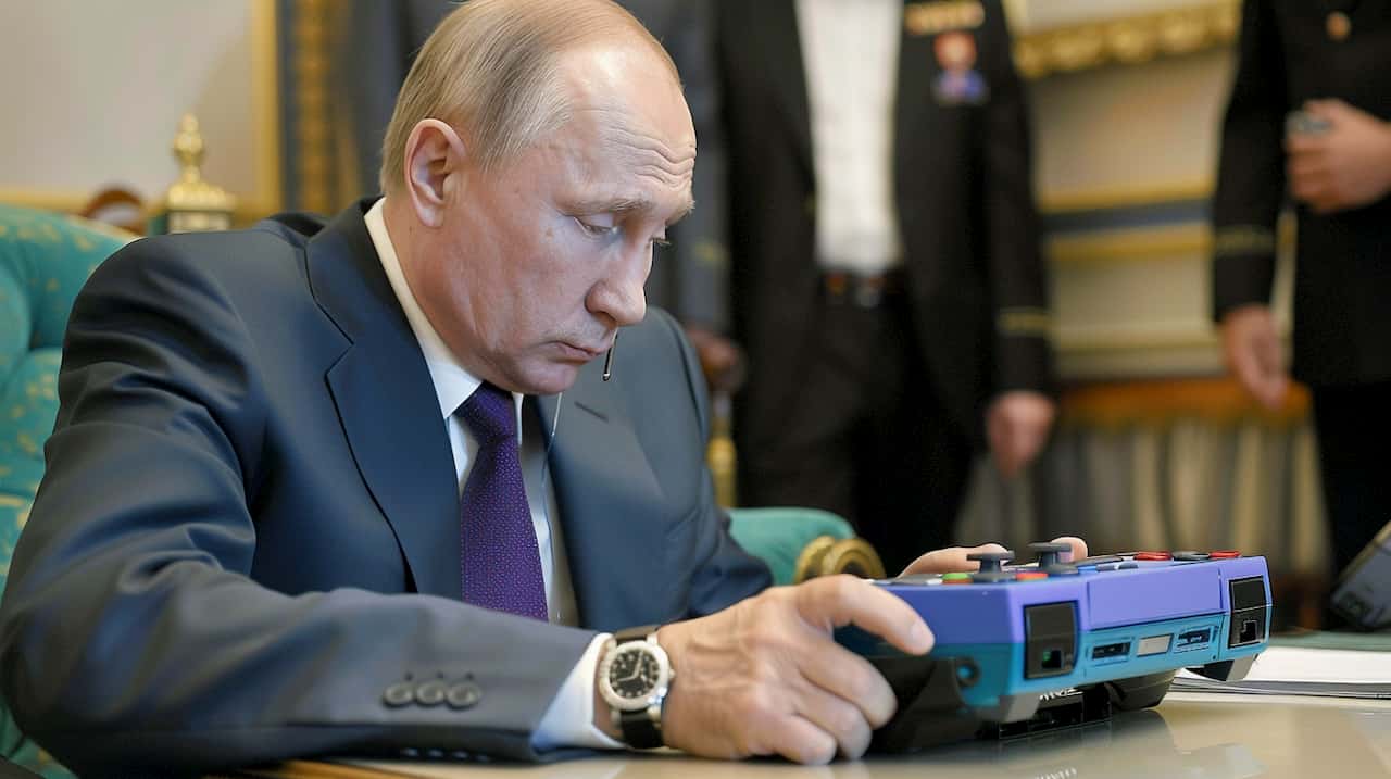Putinas dave Rusijos technologiju imonems 3 men konkurencingos zaidimu konsoles sukurimui